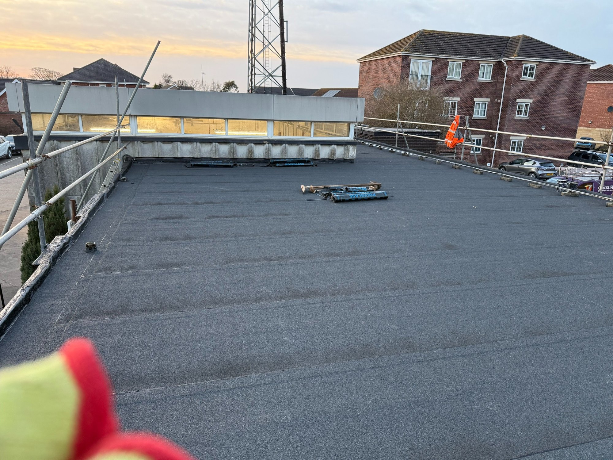 Flat roofing project
