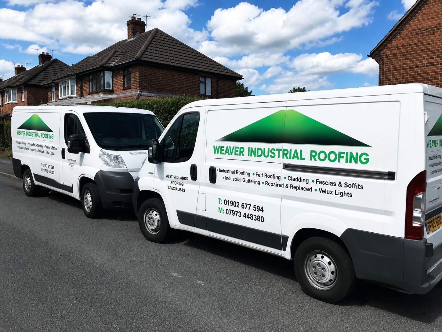 Weaver Industrial Roofing Limited vans